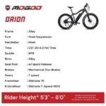 Mogoo Orion 2.0 26-Inch 500W Electric Fat Bike view 4