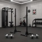 Liftdex Batman Squat Stand with Wheels -Free Standing 1.8m 800139 view 4