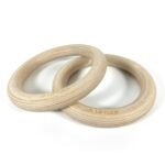Liftdex Wooden Gymnastic Rings with Straps -Pair 800318 view 2