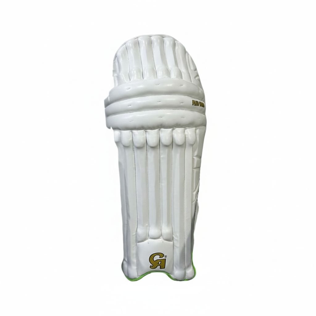 CA Plus 15000 Cricket Batting Leg Guard Green view 2
