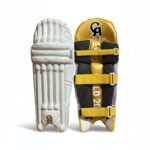 CA Gold 20K Cricket Batting Men's Leg Guard -RH & LH White