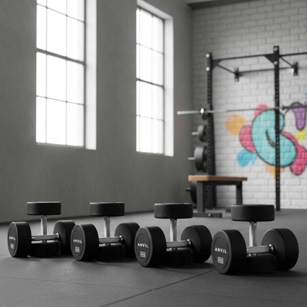 Anvil Urethane Round Dumbbell Bundle 27.5 Kg to 50 Kg view 2
