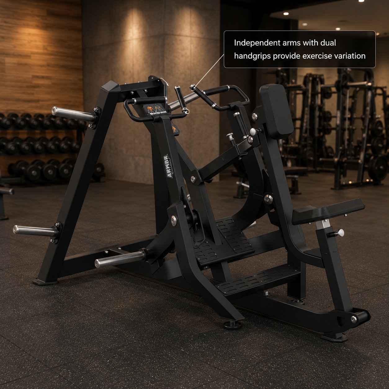 Armor Strength Seated Row Machine Commercial Back Training Equipment AS-KP1040 view 2