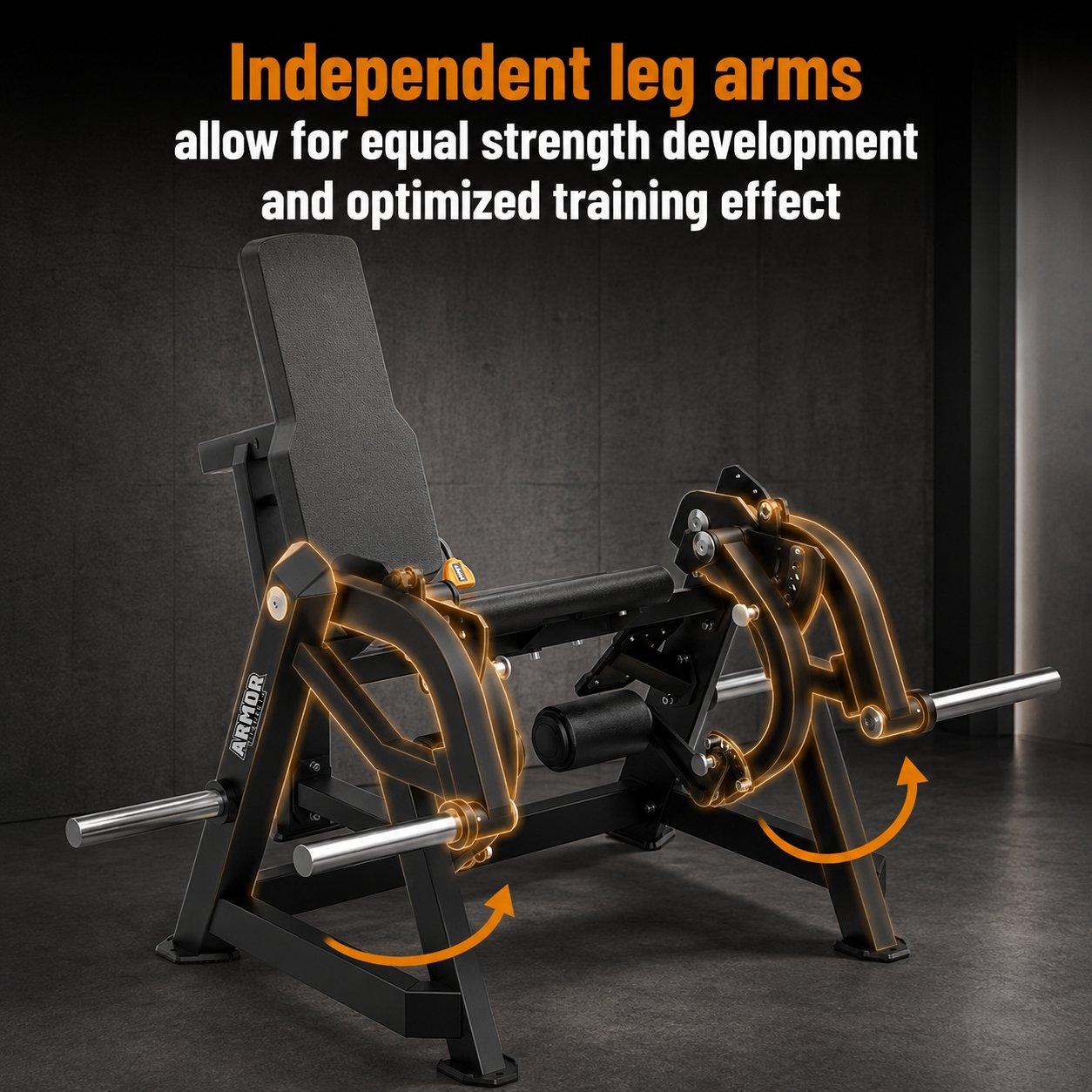 Armor Strength Leg Extension Machine Commercial Quadriceps Training Equipment AS-KP1065 view 2