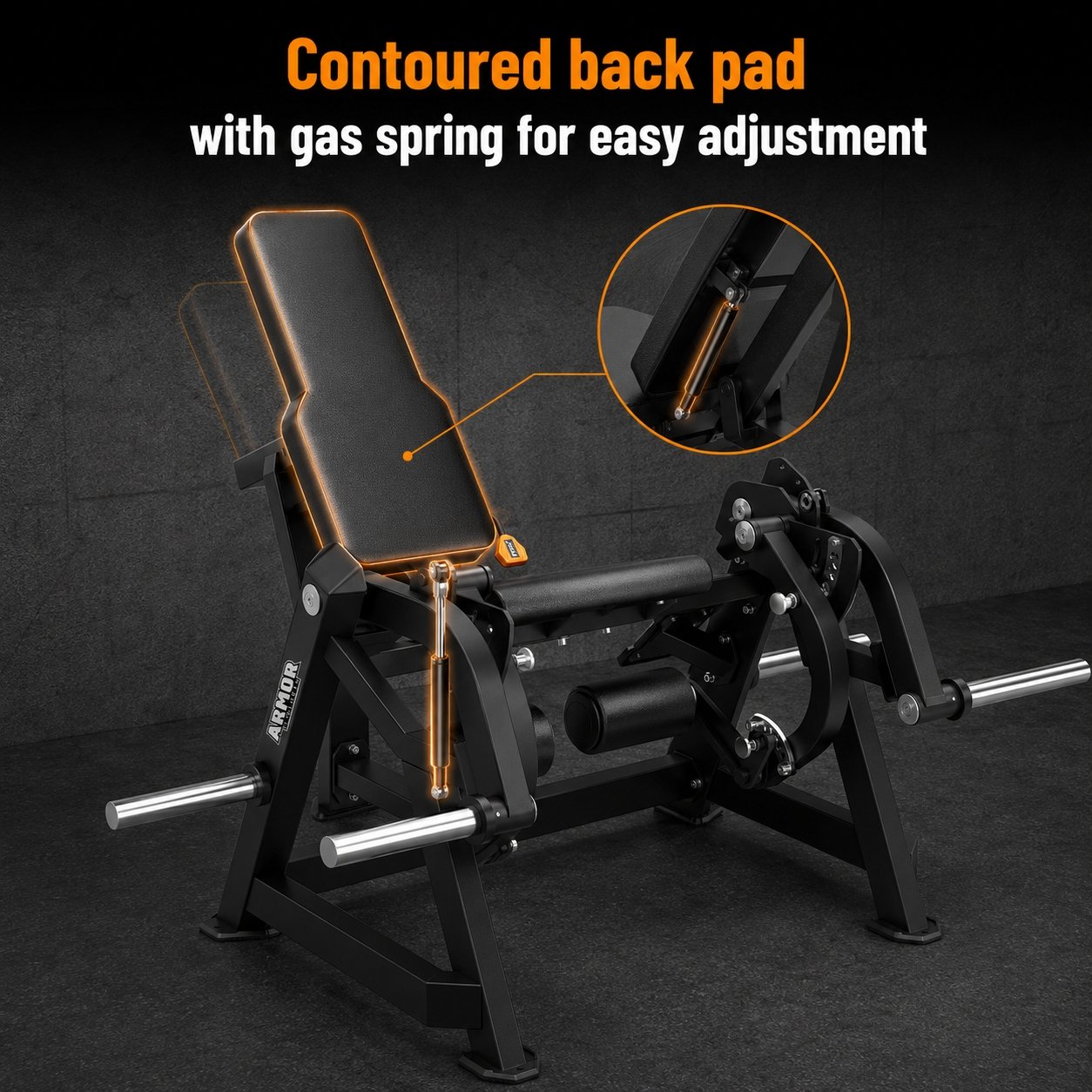 Armor Strength Leg Extension Machine Commercial Quadriceps Training Equipment AS-KP1065 view 4