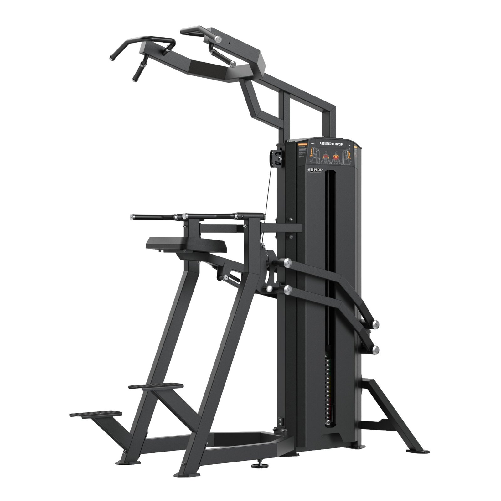 Armor Strength Assisted Chin Dip Machine Commercial Gym Upper Body Training Equipment AS-KS1072