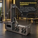 Axox Fitness Prima All-in-One Fitness Bench Adjustable Cable Resistance & Dumbbell Training Bench AX-EBT01-BR view 4