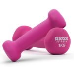 Axox Fitness Neoprene Dumbbell Pair Anti-Slip PVC Grip, Color-Coded