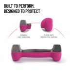 Axox Fitness Neoprene Dumbbell Pair Anti-Slip PVC Grip, Color-Coded view 2