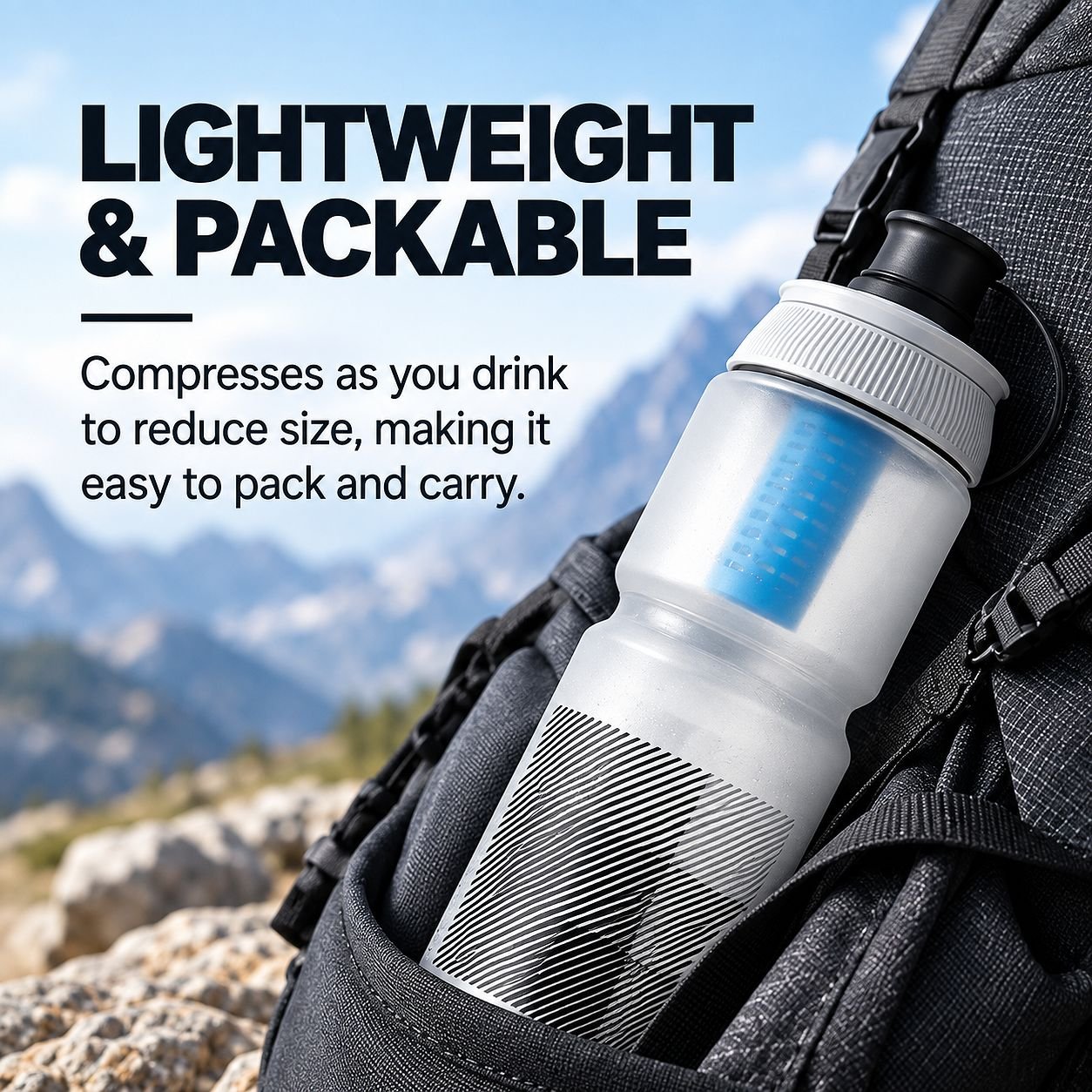Hydrapak Breakaway+ Frost HP Blue 880ml BFA3005 view 4