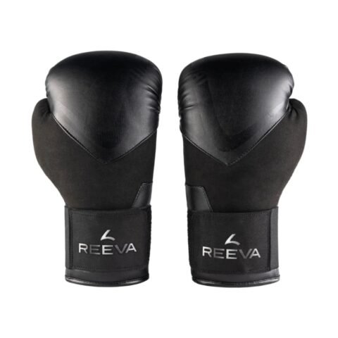 Reeva Leather Boxing Gloves Black