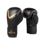 Reeva Boxing Gloves Leather Gold view 2