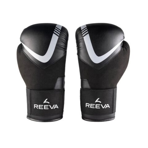 Reeva Boxing Gloves Leather Silver