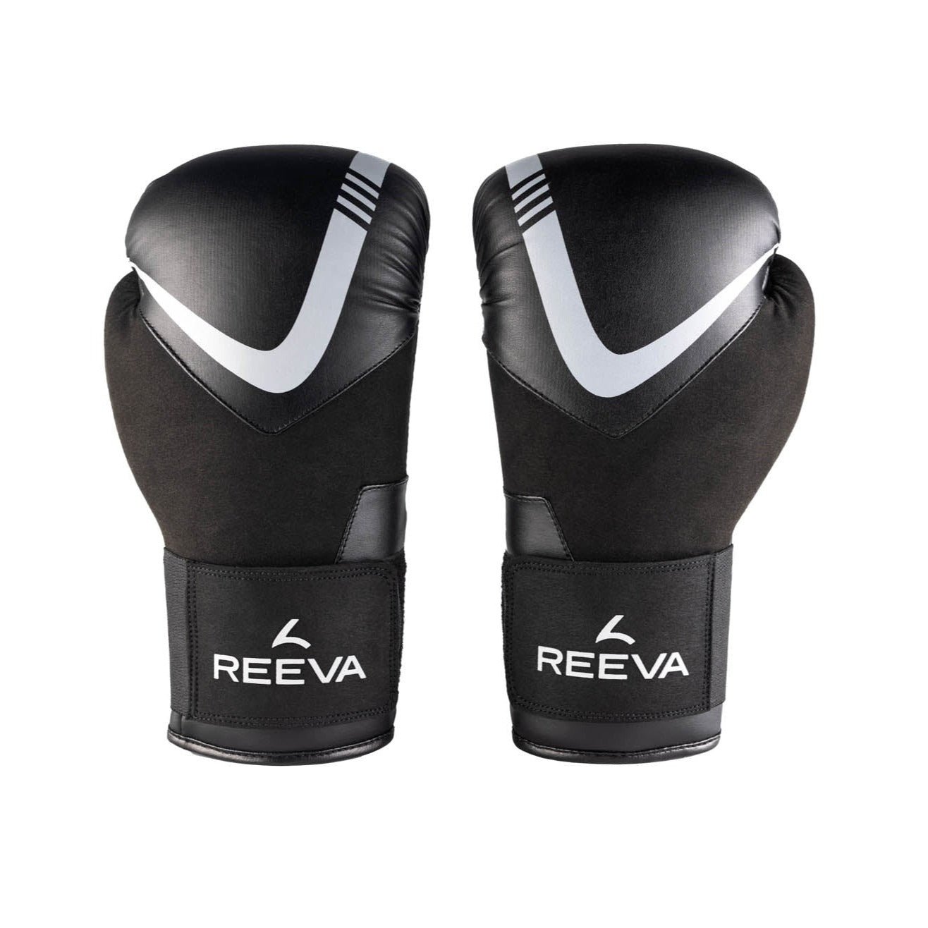 Reeva Boxing Gloves Leather Silver