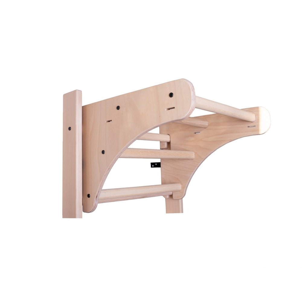 BenchK 111 + A204 Solid Beech Wood Swedish Ladder Wall Bar with Accessories BHK111-A204-BUN view 2