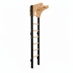 BenchK 711 Swedish Ladder Wall Bar with Adjustable Beech Wood Pull-Up Bar