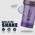 Blender Bottle Classic V2 Shaker Bottle Perfect for Protein Shakes and Pre Workout Purple 28 Oz BLC06035 view 3