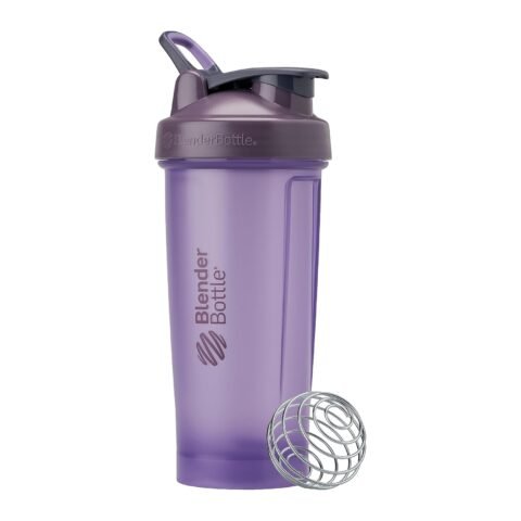 Blender Bottle Classic V2 Shaker Bottle Perfect for Protein Shakes and Pre Workout Purple 28 Oz BLC06035