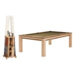 Brunswick Hickory Billiard Table with Cue Rack 8 FT BR28687800350