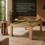 Brunswick Hickory Billiard Table with Cue Rack 8 FT BR28687800350 view 3