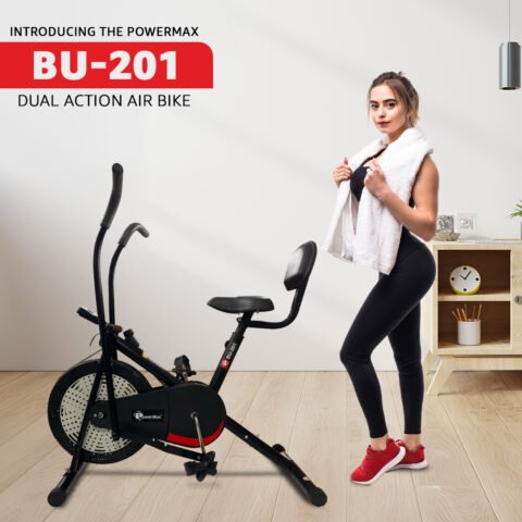 PowerMax BU-201 Dual Action Air Bike image 2