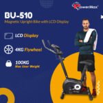 PowerMax BU-510 Magnetic Upright Exercise Bike image 2