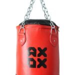 Axox Fitness Leather Filled Punching Bag Red BX4000-30-R view 2