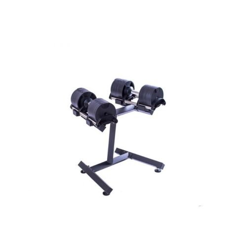 LiveUp Adjustable Dumbbell With Rack 20 kg CS8006 Black