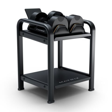 Matrix Adjustable Dumbbells With 2-Tier Dumbbell Rack|Pair-20Kg DB20-DBSR-BUN