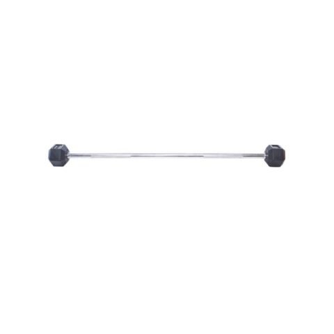 TA Sport Rubber Hex Barbell DB401 With Straight Bar 25 kg