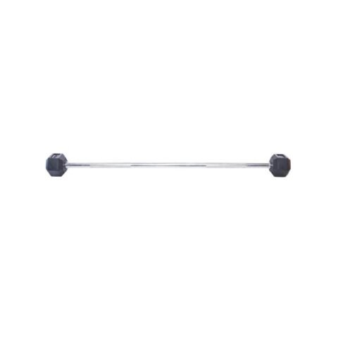 TA Sport Rubber Hex Barbell DB401 With Straight Bar 30 kg