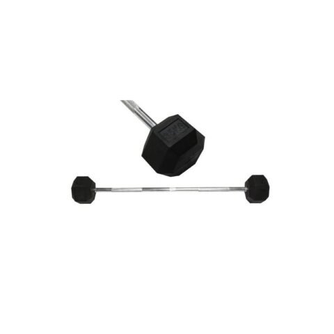 Rubber Hex Barbell Db401 W/Straight Bar 35 kg