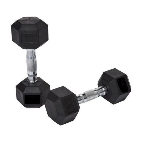 TA Sport Rubber Hex Dumbbell DB6101 16 kg