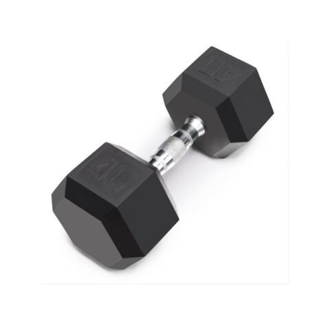 TA Sport Rubber Hex Dumbbell DB6101 40LB