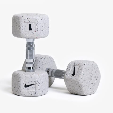 Nike Strength Heavy-Duty Grind Hex Dumbbells Wolf Grey Pair