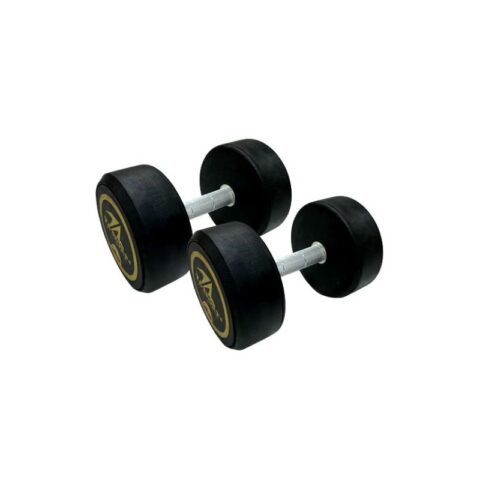 TA Sport Rubber Round Dumbbell DHRD6 22.5 kg Black