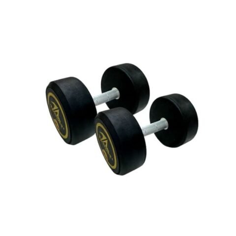 TA Sport Rubber Round Dumbbell DHRD6 Black 30 kg