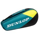 Dunlop SX Club 3-Racket Tennis Bag Teal/Black/Yellow DL10364028