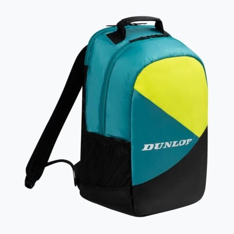 Dunlop SX Club Tennis Backpack Teal/Black/Yellow DL10364029
