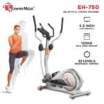 PowerMax EH-750 Elliptical Cross Trainer with Water Bottle Cage image 2