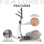 PowerMax EH-750 Elliptical Cross Trainer with Water Bottle Cage image 5