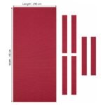 Emarald Premium 9ft Billiard Table Cloth Burgundy view 2