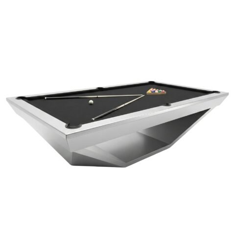 Emarald Rhino Modern Billiard Table with Geometric Base