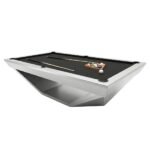 Emarald Rhino Modern Billiard Table with Geometric Base view 2