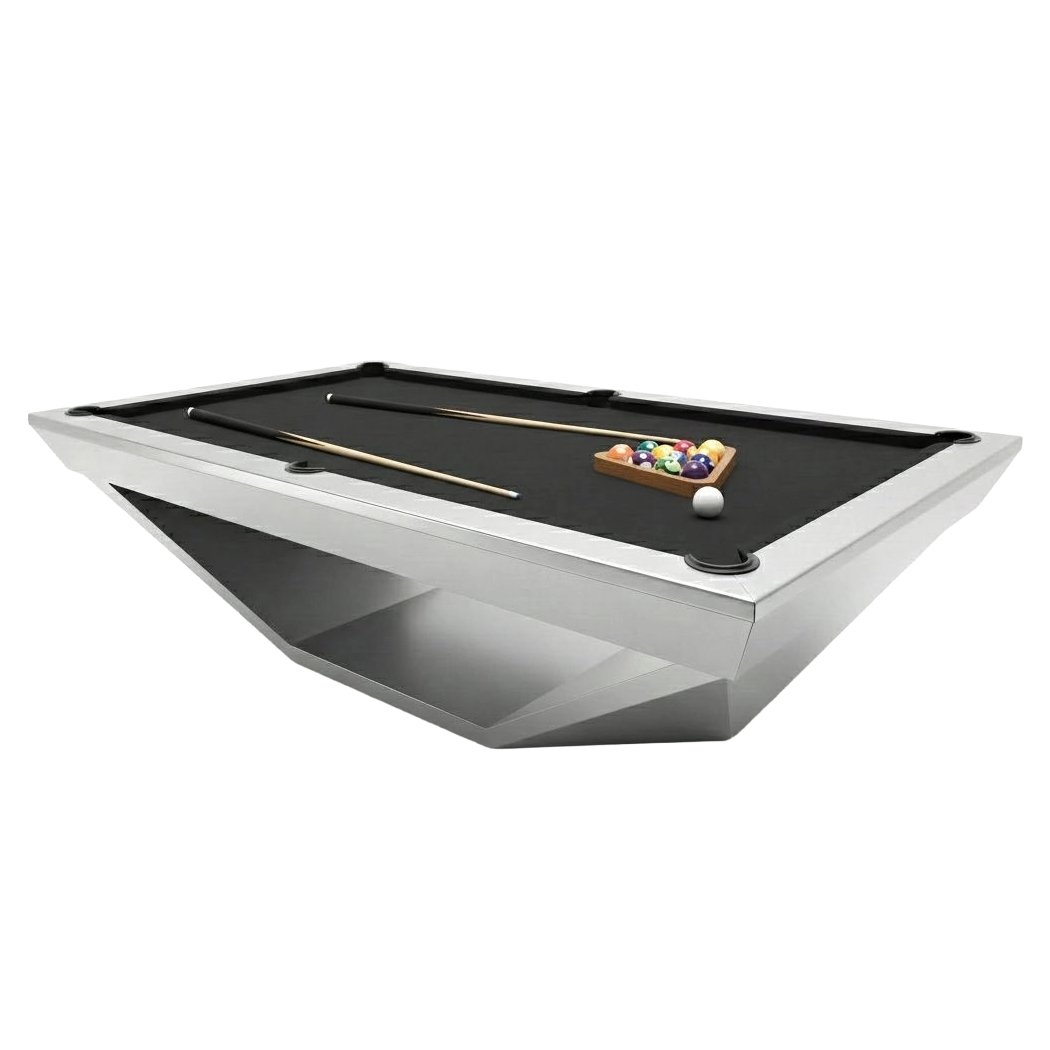 Emarald Rhino Modern Billiard Table with Geometric Base view 2