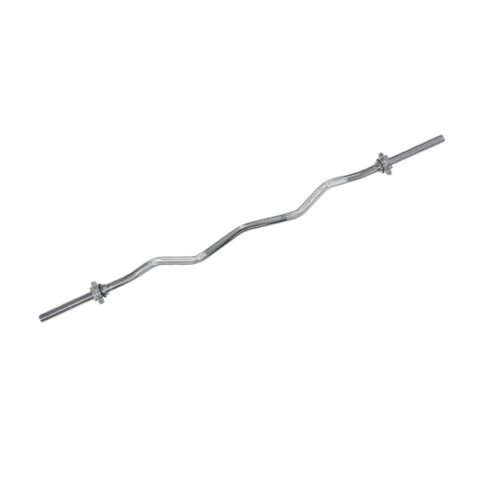 TA Sport Weight Lifting Curl Bar 120CM Chrome Steel YL-FW-425