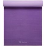 Gaiam Premium 2-Color Yoga Mat Purple Jam 6mm GA60526