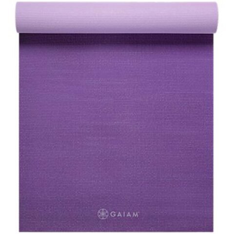 Gaiam Premium 2-Color Yoga Mat Purple Jam 6mm GA60526