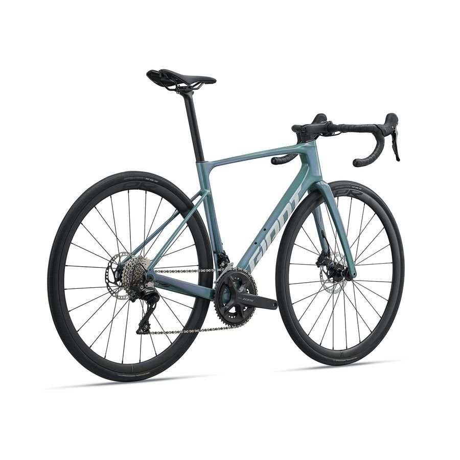 GIANT Defy Advanced 2 Shimano 105 Road Bike Tidal Green view 2