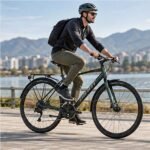 GIANT Escape City Disc 2 Hybrid Bike Asphalt Green view 4